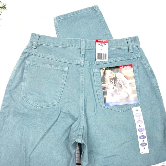 👖NWT🤩 VINTAGE 80s |•WRANGLER•| Deadstock Relaxed Fit SUPER High Rise Jean 14S - Picture 4 of 16